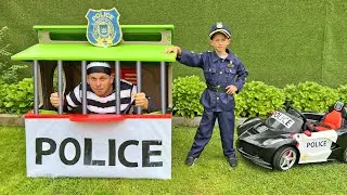 Max on a police car catches a thief who stole a kids tractor