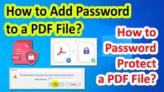 How to Password Protect a PDF | How to Password Protect PDF | How to Add Password to PDF | ADINAF