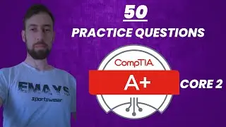 CompTIA A+ Practice Exam Test  for CORE 2 with 50 questions.