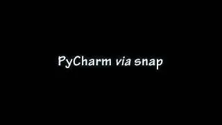 How to install PyCharm using snap method on ubuntu 18.04 (bionic beaver)