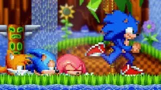 Sonic Mania Plus: Old Movie (Teen) Sonic