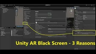 Black screen Unity AR foundation Solution | Augmented reality unity showing black screen android