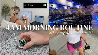 4AM MORNING ROUTINE: *productive & motivating*, pilates class, journaling, walking + more!