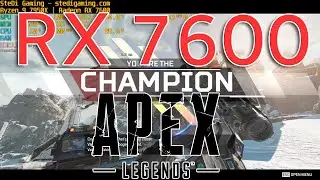 RX 7600: Apex Legends Low High win Ryzen 9 7950X