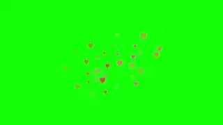 Green Screen Floating Heart 5 | Free Download