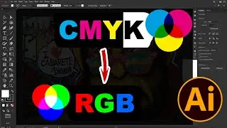 How to Change Document Color Mode CMYK to RGB Color in illustrator