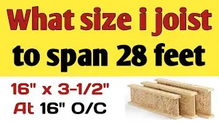 Wood I-joist Size | What size i joist to span 28 feet