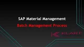 SAP MM Tutorials - 14| Batch Management