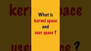 what is kernel space and user space ? #shorts #linux #kernel #bydubebox