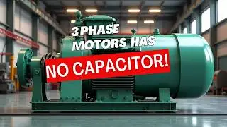 Why three-phase motors have no capacitor