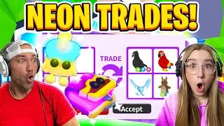 We Trade The *New* NEON Cuddly Candle & NEON Grinmoire in Adopt Me! *BIG MISTAKE*