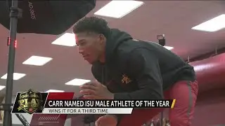 Golden Play: David Carr ISUs Male Athlete of the Year