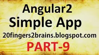 Angular 2 - Creating a simple app