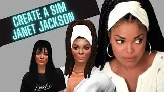 Sims 4| CAS - Janet Jackson  + CC Folder + Sim Download