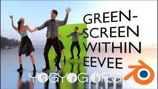 MATERIAL GREENSCREEN - greenscreen within material nodes for Blender Eevee + Cycles