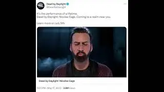 Nicolas Cage in Dead by Daylight 😳 | DBD Memes