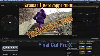 Final Cut Pro X . Hue/Saturation Curves. Цветокоррекция с помощью кривых. Part_1.