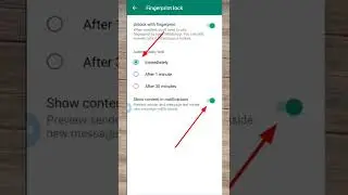 How to Use WHATSAPP FINGERPRINT LOCK on Android #shorts #whatsapp