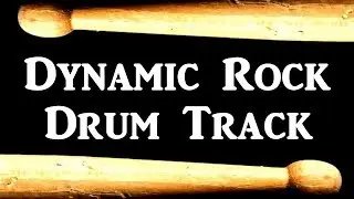 Dynamic Rock Drum Track 100 BPM, Drum Beats for Bass Guitar, Instrumental Isolated Drums Beat 380