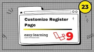 Laravel 9 Project #23 | Customize Register Page