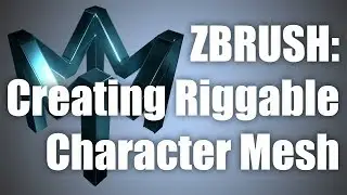 Creating Riggable Mesh from a High Poly Sculpt with Zremesher and Zmodeler UV Master Bonus