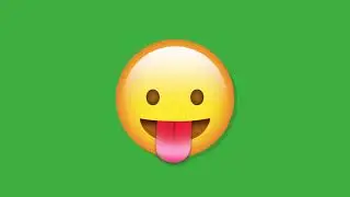 Green Screen Animated Silly Face imoji icon   Free Chroma key Effects