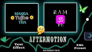 Tujhe Manga Tha Tujhe Paya Hai Song Xml|Alightmotion Video Editing|Trending BlackScreen|KhushbooTech