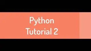 Python Tutorial2 Telugu Bala Sudhakar Gubbala