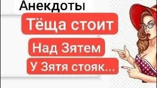 СМЕШНЫЕ АНЕКДОТЫ ТЁЩА СМОТРИТ НА СПЯЩЕГО ЗЯТЯ...