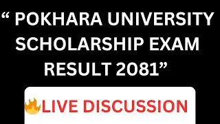 Regarding Pokhara University Scholarship Result 2081 🔥