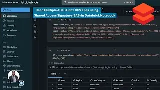 Read Multiple ADLS Gen2 CSV Files using SAS in Databricks Notebook