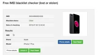 Free IMEI blacklist checker for lost or stolen