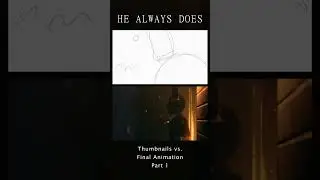 HE ALWAYS DOES Thumbnails vs. Final Animation PART 1 #shorts #fnaf #williamafton  #springtrap