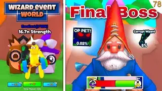 New Update - Wizard Event World | Season 9 Premium Pass & Arm Wrestle Simulatle Roblox #78