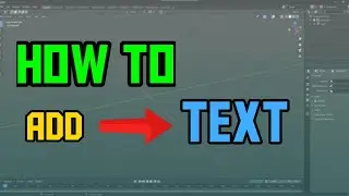 How to add Text in Blender - (Tutorial)