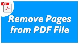 How to Delete a Page from PDF File