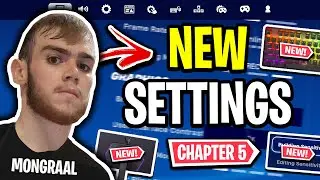 Mongraals NEW Settings in Fortnite Chapter 5! (BEST SENSITIVITY)