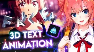 3D Text Animation Like After Effect in AVU📱AMV Tutorial || AVU EDITOR