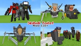 SKIBIDI TOILET v21.3 Addon (New Animation Update) MCPE MOD 1.21+