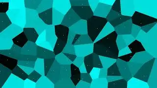 Animated Cyan Voronoi Background - 10 Minutes