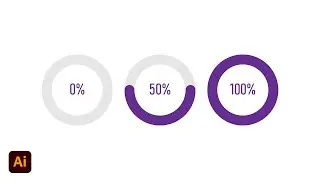 Circular Progress Bar Design In Adobe Illustrator cc 2023 | Tutorial