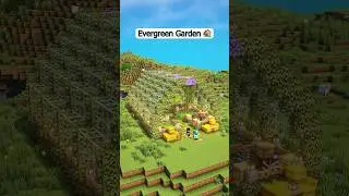 Evergreen Garden 🏡 #shorts #minecraft