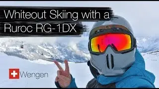 Skiing with Ruroc RG1-DX Helmets in a Whiteout | Wengen, Switzerland