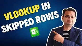 Vlookup Apply in Skipped Rows or in Alternate Rows in Excel ✅