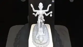 Making a Small Maa Kali Idol with Cement | DIY Cement Kali Murti