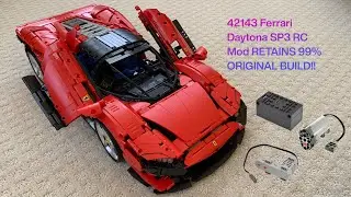 LEGO 42143 Ferrari RC Buwizz Mod. KEEPS 99% OF ORIGINAL BUILD!