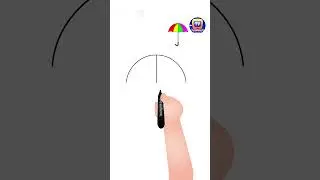 How to Draw an Umbrella #Shorts #drawingtutorial #drawingforkids #chuchutv #drawingshorts