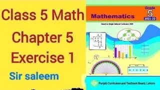 Class 5 Math New Book Chapter 5 Exercise 1 Based on Single National Curriculum | Class 5 Math Unit 5