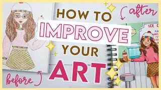 15 Tips to IMPROVE your ART // get better at drawing FAST in 2023 🎨✨