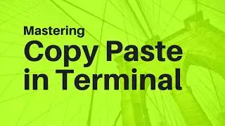 Copy Paste Text in Terminal